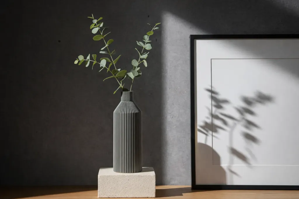 Ridge Vase – Sculpturale designvaas (24 cm)